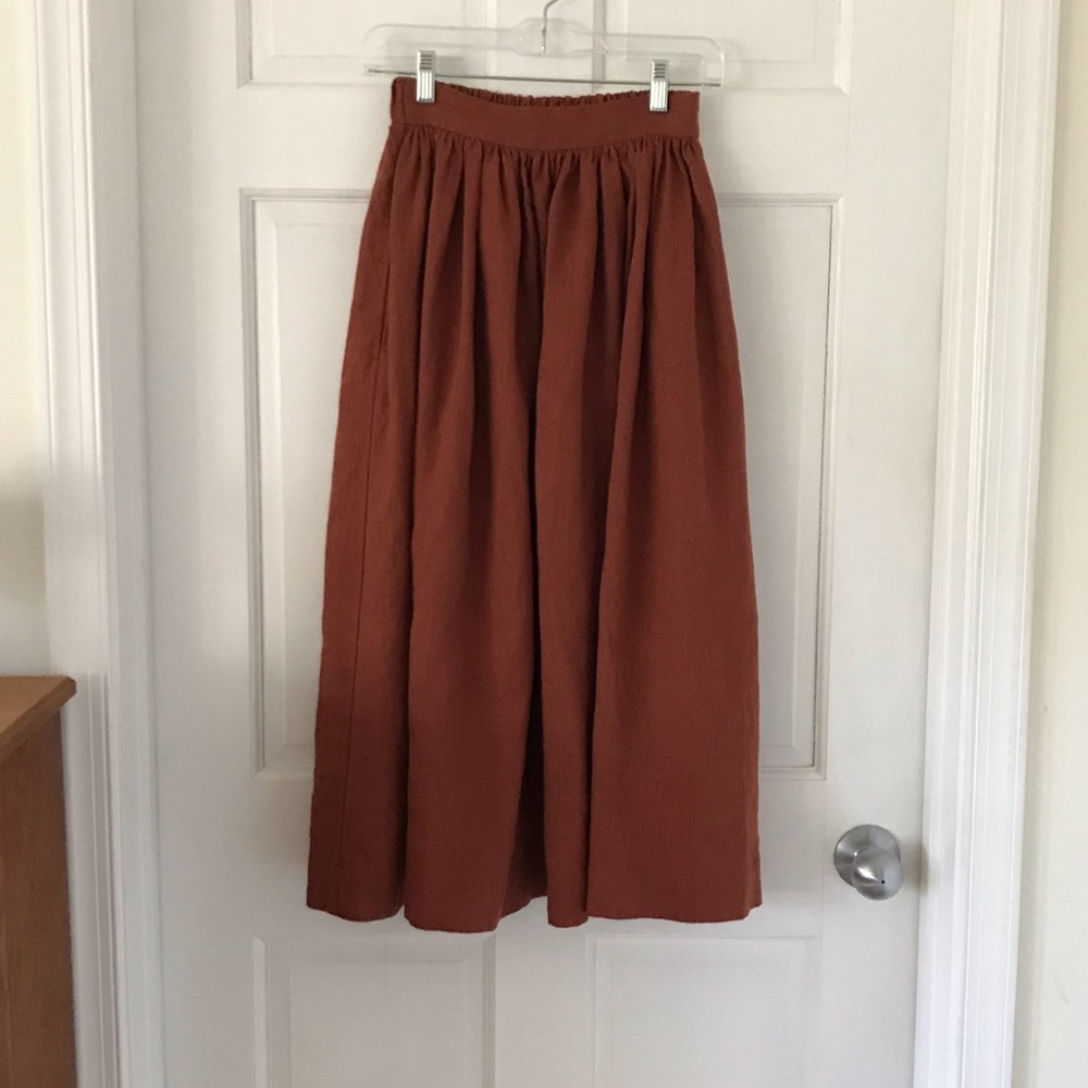 Not Perfect Linen 1950s City Skirts Size S